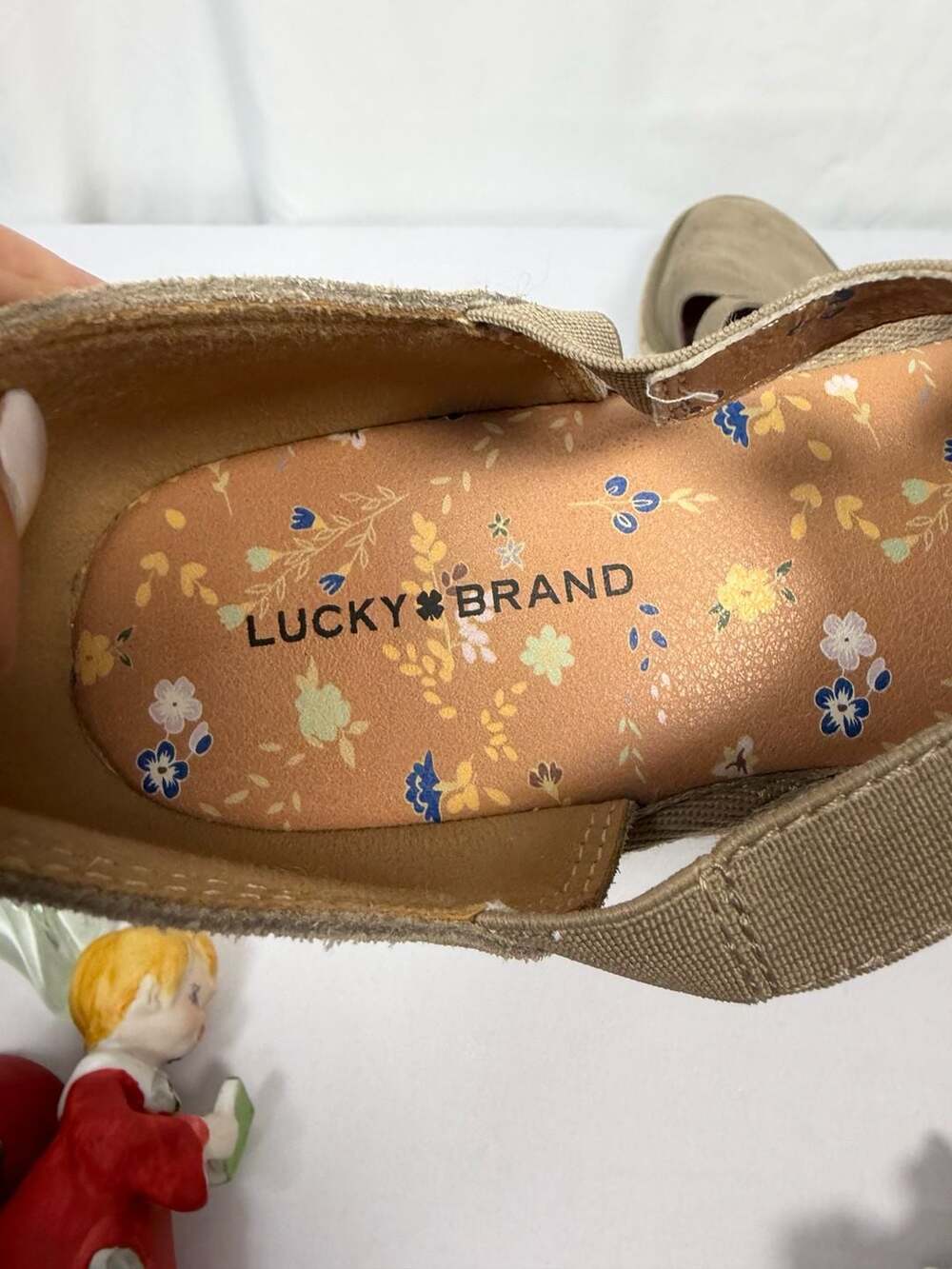 Lucky Brand Jenife Suede Espadrille Platform Slip-On Shoes - Picture 4 of 6
